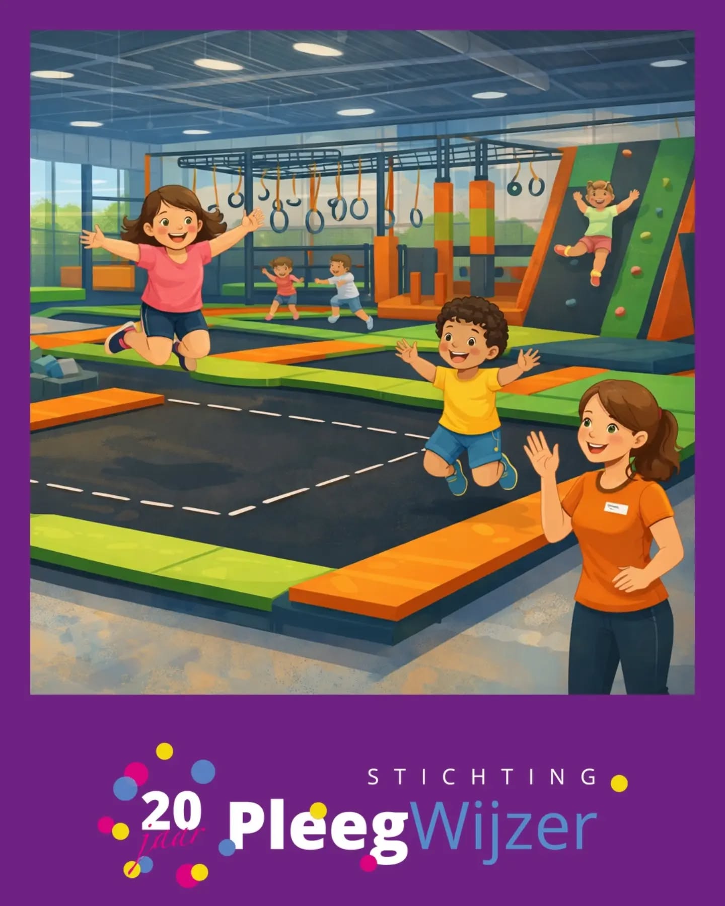 Spring mee en sluit het jaar samen af! ๐คธ
Op verzoek van de kinderen gaan we weer naar een trampolinepark. Dit keer ontmoeten we elkaar bij You Jump in Groningen. Lekker springen en samen plezier maken: spring jij mee?
๐
Zaterdag 12 december 2026 | 10.45โ13.00 uur
๐ You Jump, Antillenstraat 9A, Groningen
๐ Voor alle kinderen in pleeggezinnen (AKIP) van 9 t/m 18 jaar uit Groningen en Drenthe. Alle pleegouders in Groningen en Drenthe kunnen hun kinderen binnen deze leeftijdsgroep aanmelden.
๐๏ธ Deelname is gratis
Geef bij je aanmelding de namen en leeftijden van de kinderen door. Vol = vol!
Aanmelden via Pleegwijzer of de app, zie link in bio.
#Pleegwijzer #Pleegzorg #Groningen #Drenthe